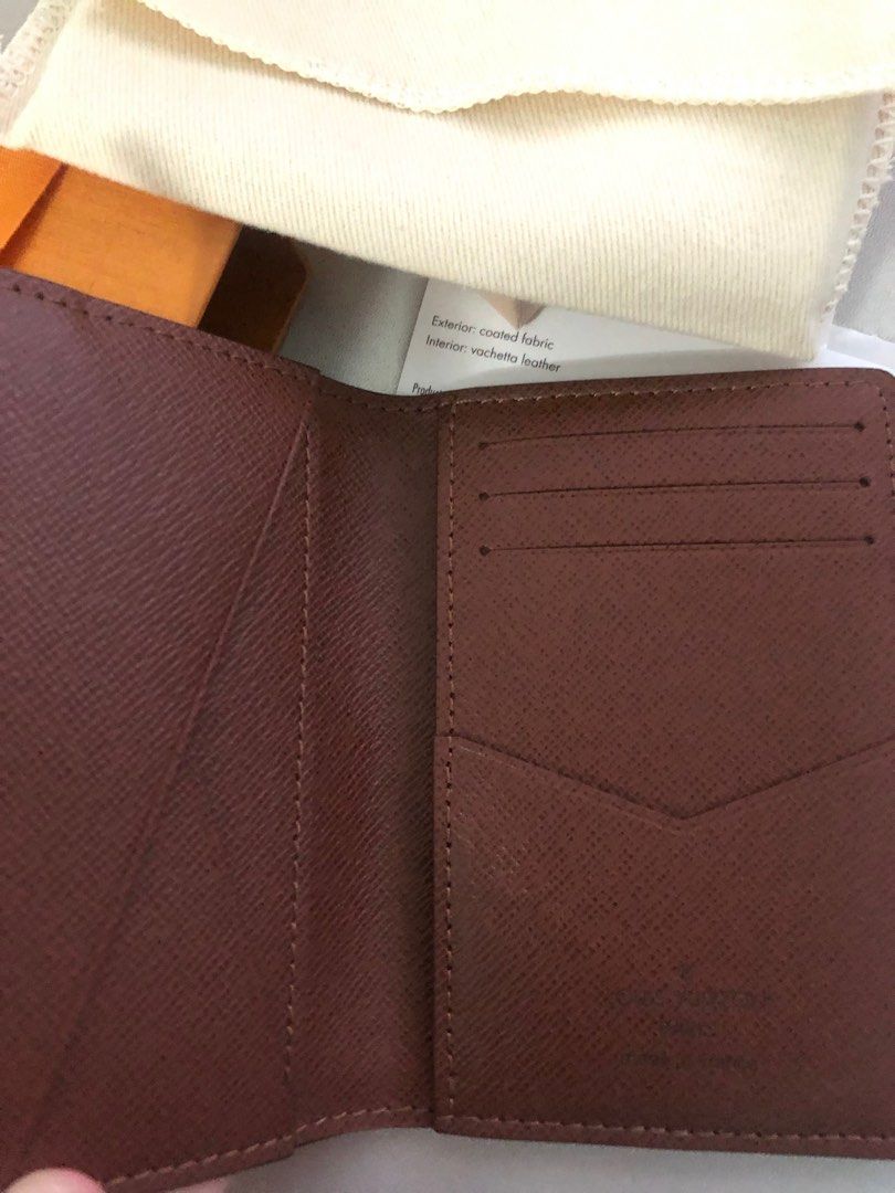 Louis Vuitton M60502 Card Case, Vertical No Gusset, Monogram, Pocket  Organizer, Braun