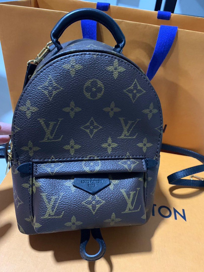 Lv Backpack PM Monogram Titanium, Luxury, Bags & Wallets on Carousell