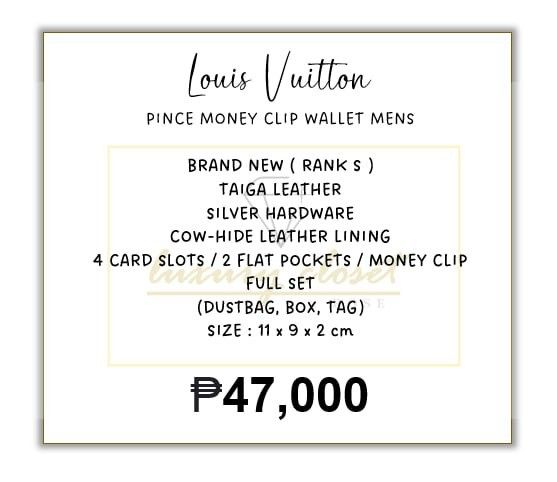 Louis Vuitton Taiga Portefeuille Pince M62978 Money clip - ShopStyle  Wallets & Card Holders