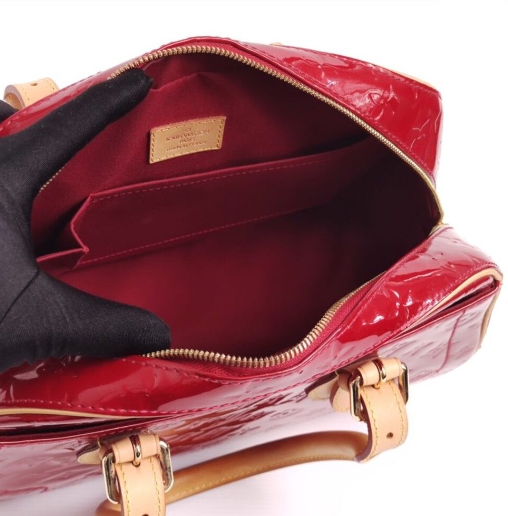 Louis Vuitton Amarante Monogram Vernis Summit Drive Boston Leather