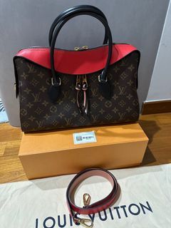 Louis Vuitton LV GHW Tuileries Shoulder Bag M43154 Monogram Brown Black Red