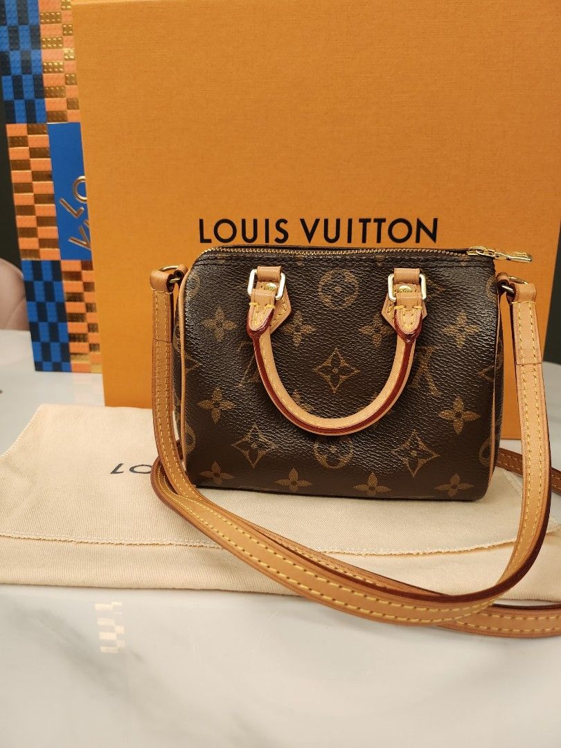 Louis Vuitton Nano Speedy Pink in Grained Cowhide Leather with Gold-tone -  US