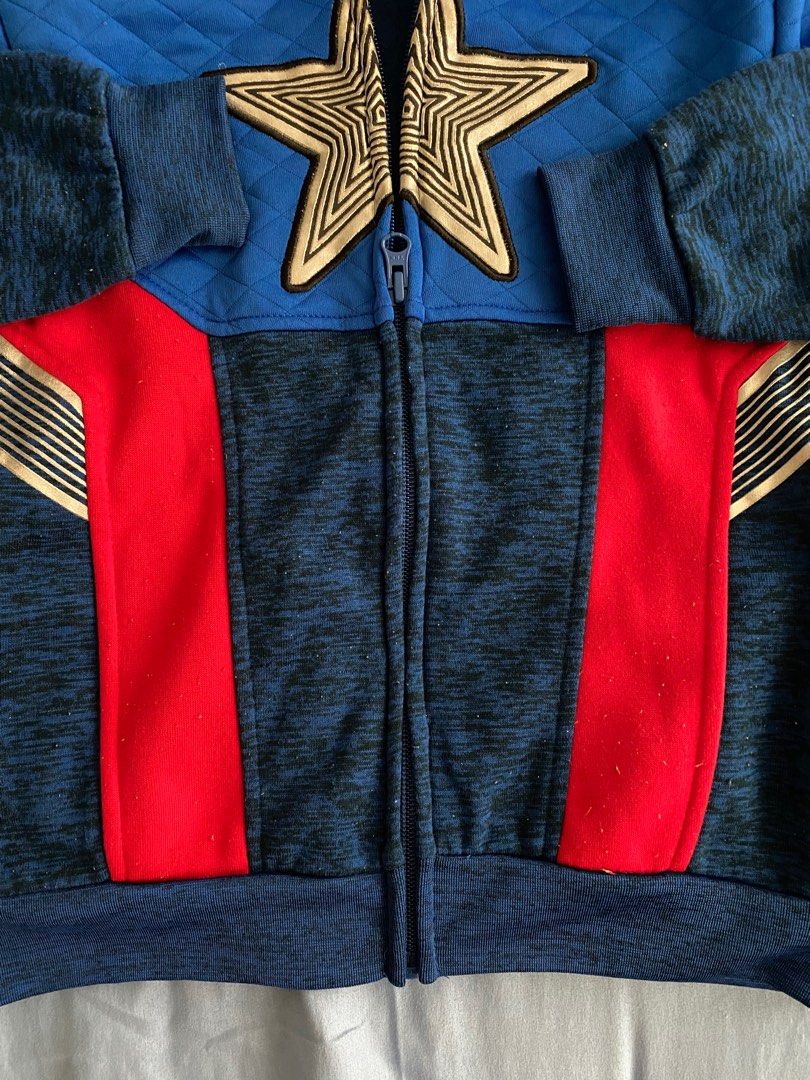 Marvel Captain America hoodie jacket Babies Kids Babies Kids Fashion on Carousell