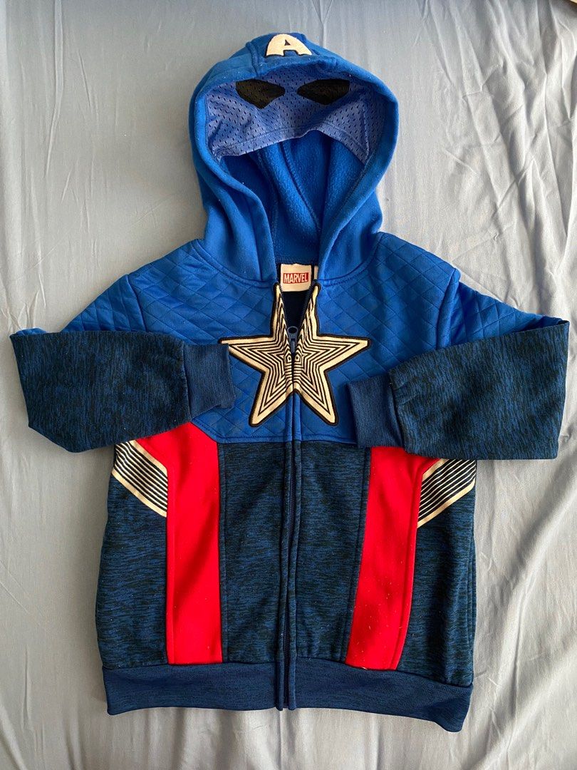 Marvel Captain America hoodie jacket Babies Kids Babies Kids Fashion on Carousell