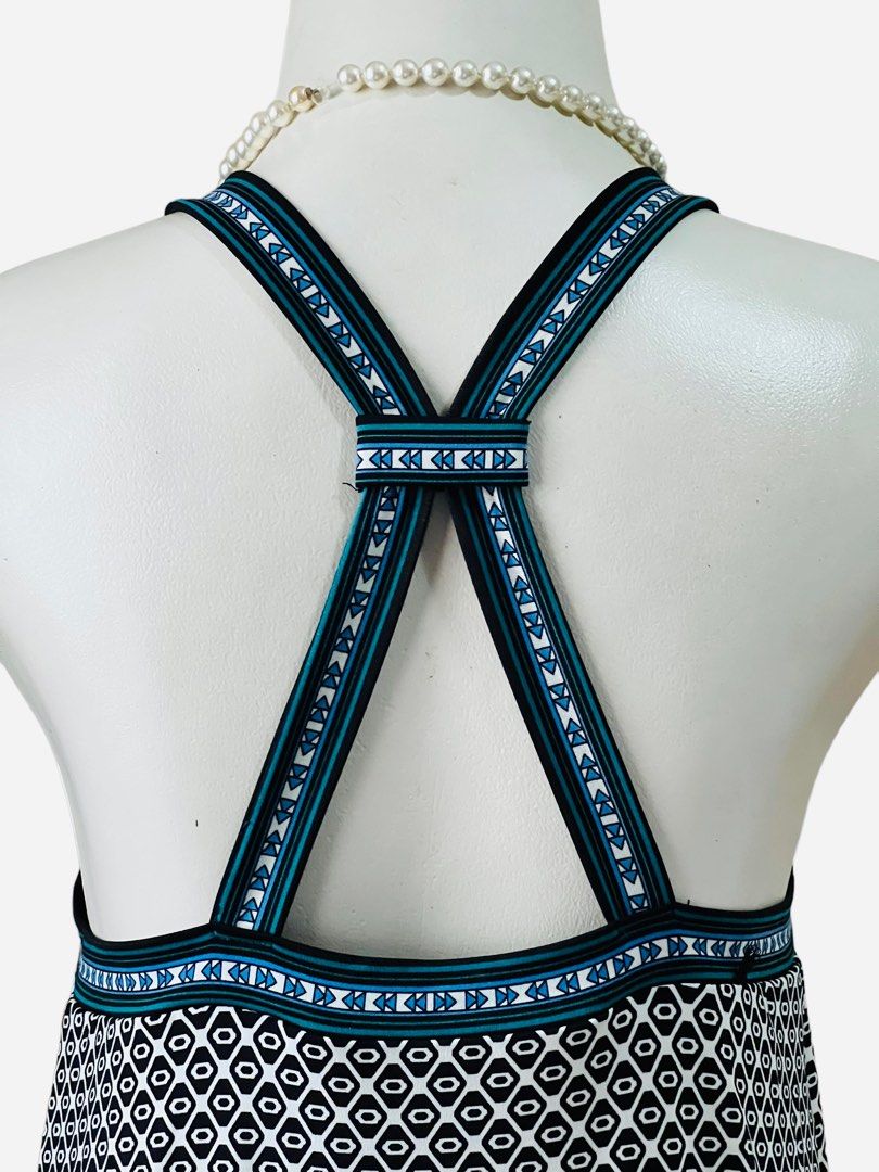 Max Studio Halter Neck Dress Dress Pantai, Fesyen Wanita