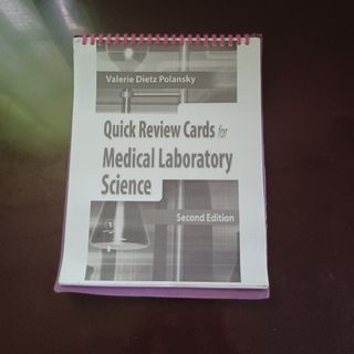 Medical Technology Medtech MTLE Reviewer Quick Review Cards by Polansky