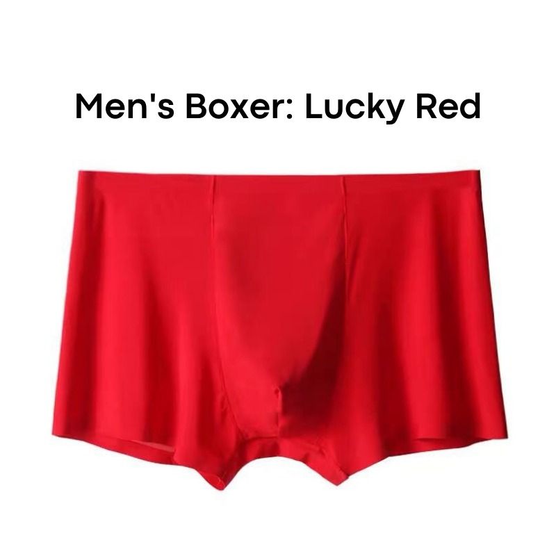 Red silk cheap boxer shorts