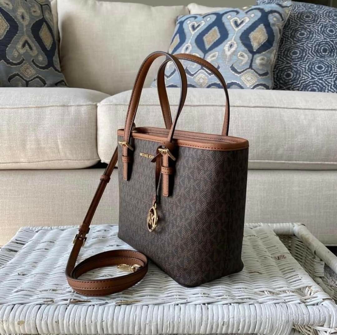 Michael Kors XS Carry All Jet Set Travel Womens Tote Luxury Bags