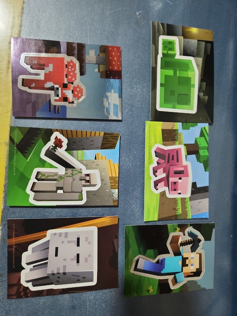 Minecraft stickers, Hobbies & Toys, Memorabilia & Collectibles, Stamps ...