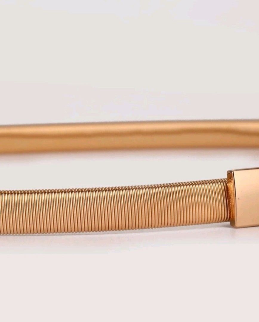 Classic Gold Elegant Elastic Ladies Skinny Belt Women s Fashion