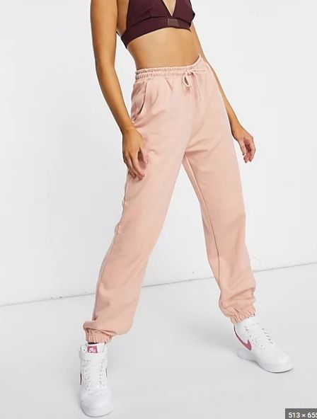 Missguided hot sale pink joggers