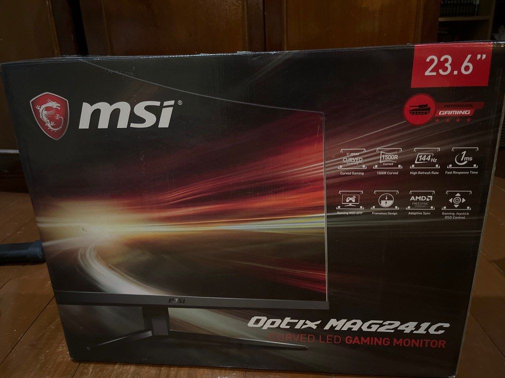 MSI Optix MAG241C 24" 1080p 144hz Curved Gaming Monitor, Computers ...
