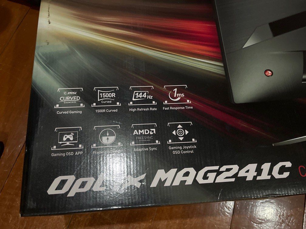 MSI Optix MAG241C 24" 1080p 144hz Curved Gaming Monitor, Computers ...