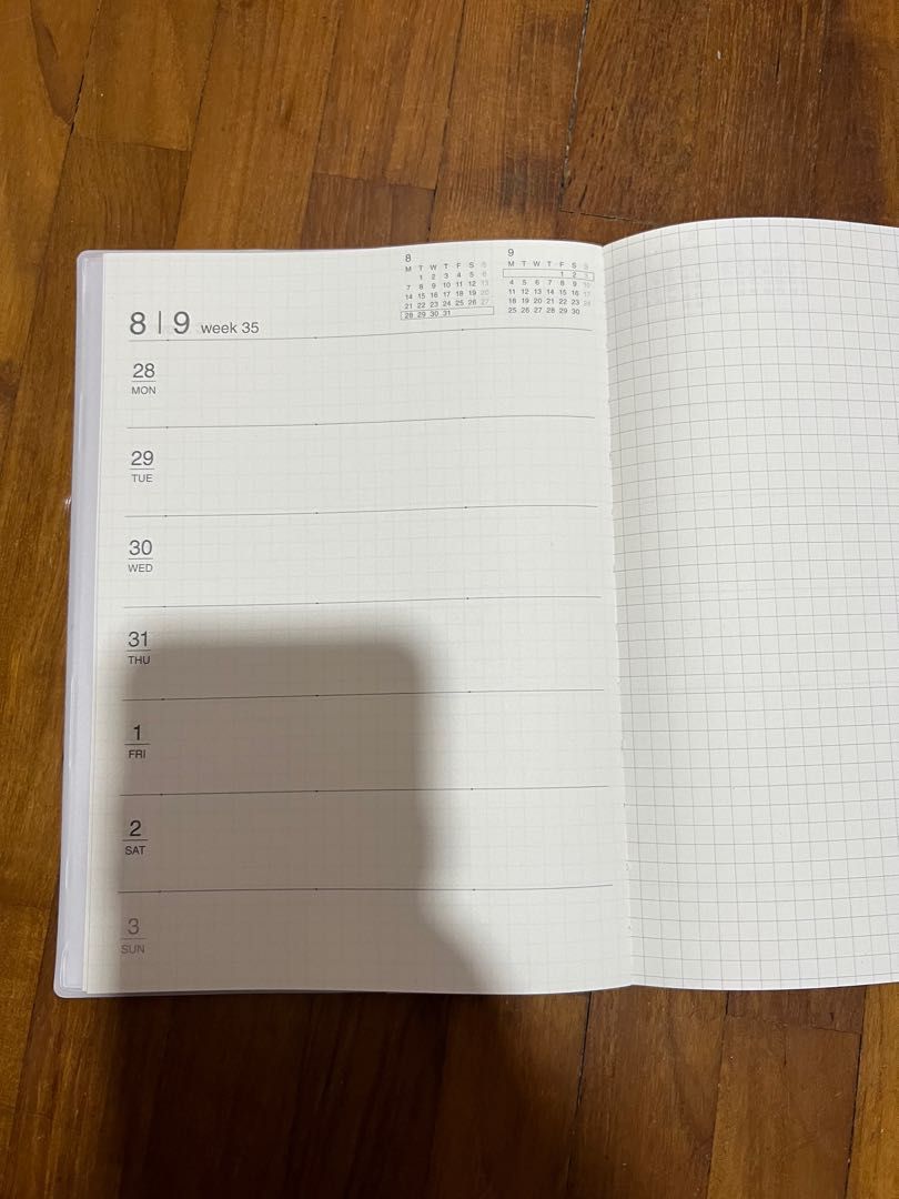 Muji A5 Weekly Planner 2023, Hobbies & Toys, Stationery & Craft, Stationery & School Supplies on