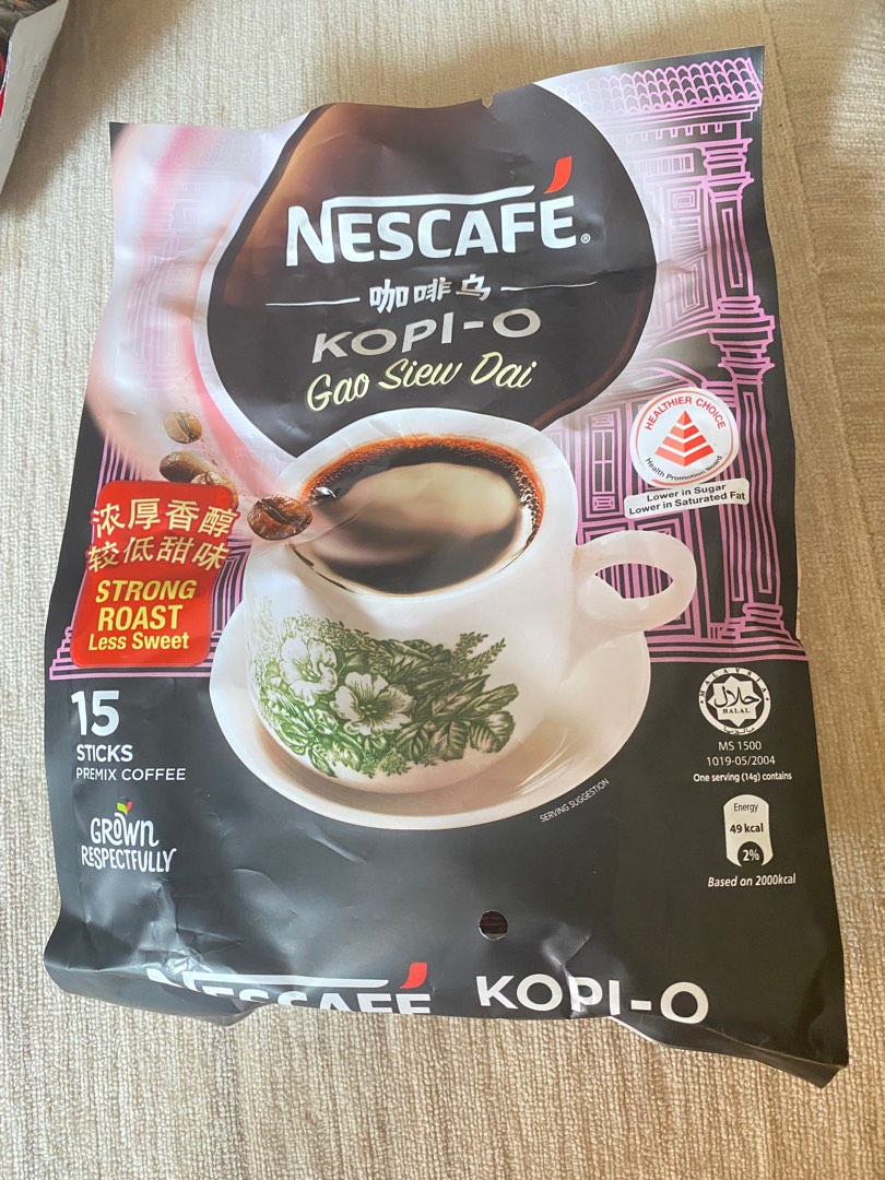 Nescafe Kopi O Gao Siew Dai, Food & Drinks, Packaged & Instant Food on