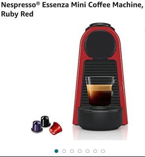 Nespresso® Essenza Mini Coffee Machine, Ruby Red
