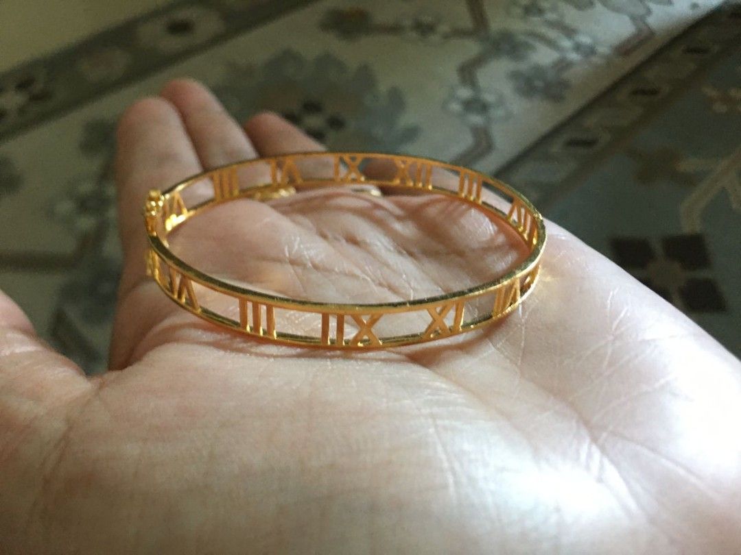 New Emas 916 Roman Bangle 7.48 g Size 5.0 Women s Fashion