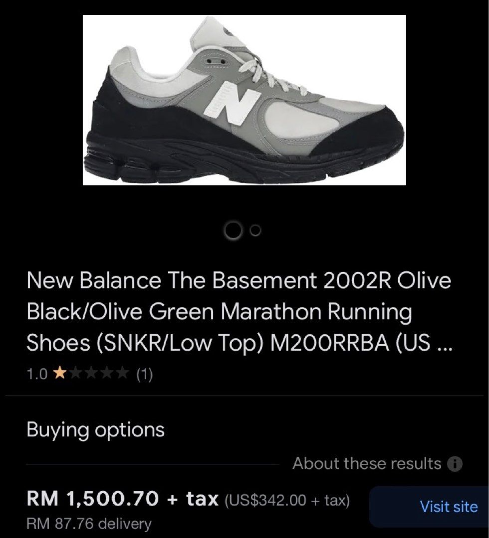 new balance 2002r x the basement, Men's Fashion, Footwear