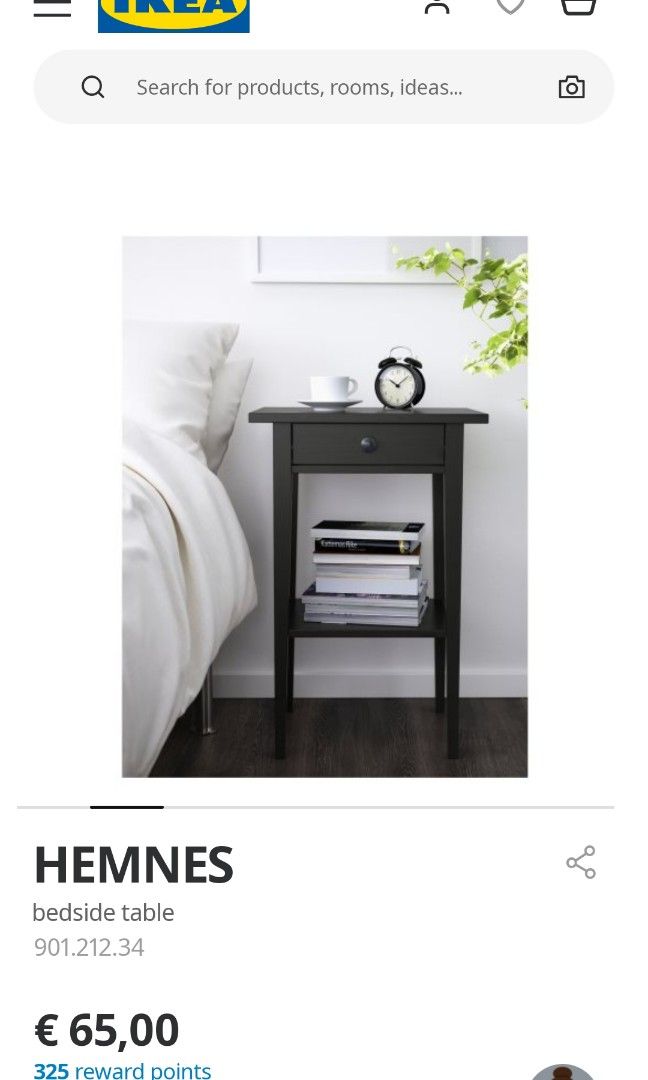 New in box Ikea hemnes bedside table, Furniture & Home Living