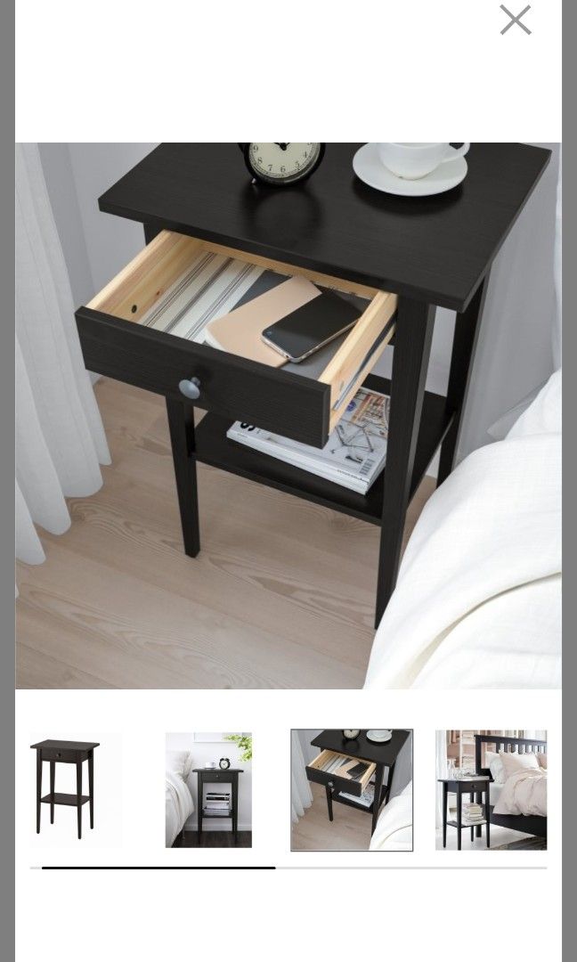 New in box Ikea hemnes bedside table, Furniture & Home Living
