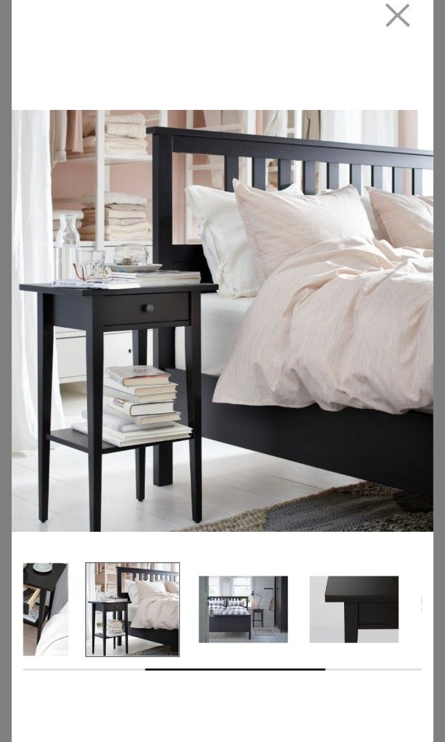 New in box Ikea hemnes bedside table, Furniture & Home Living