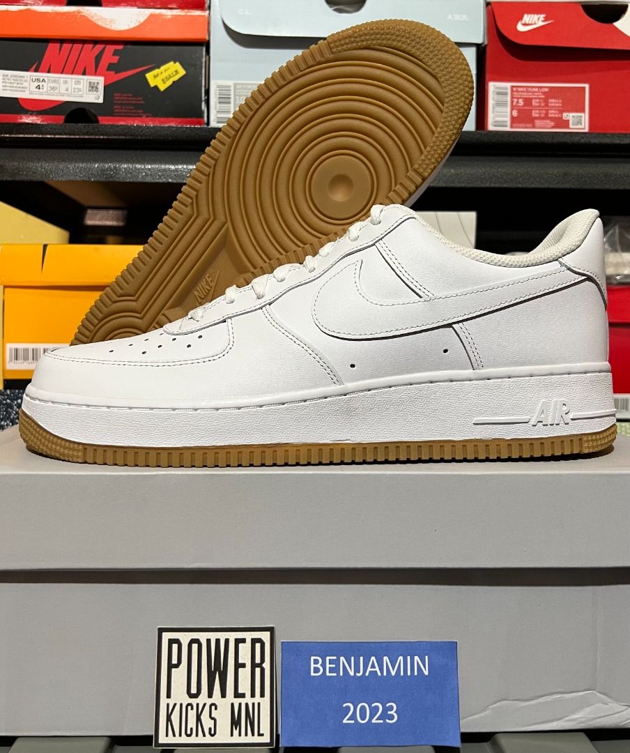 air force 1 07 white gum bottom
