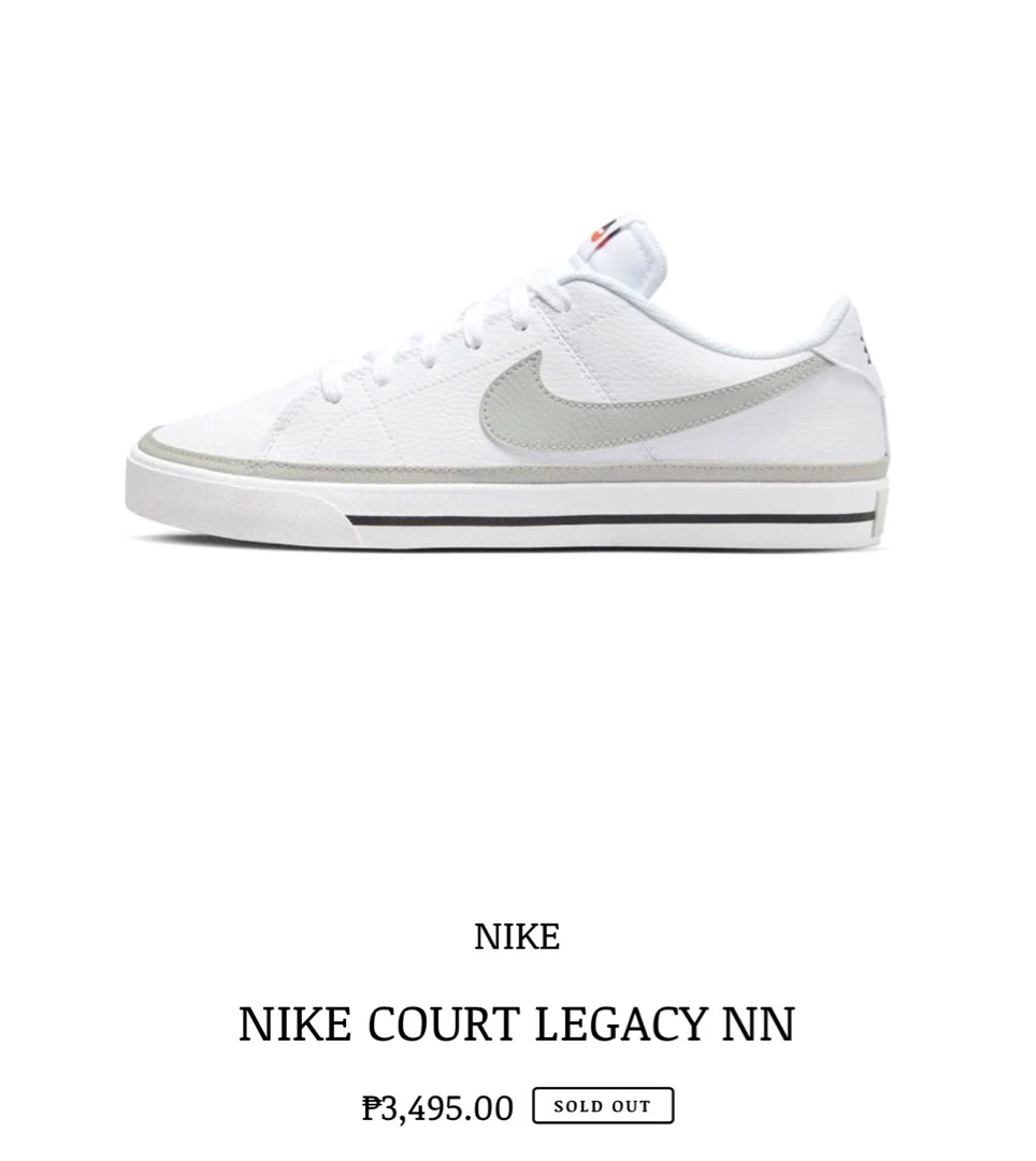 Nike Court Legacy NN White Men s Fashion Footwear Sneakers on Carousell