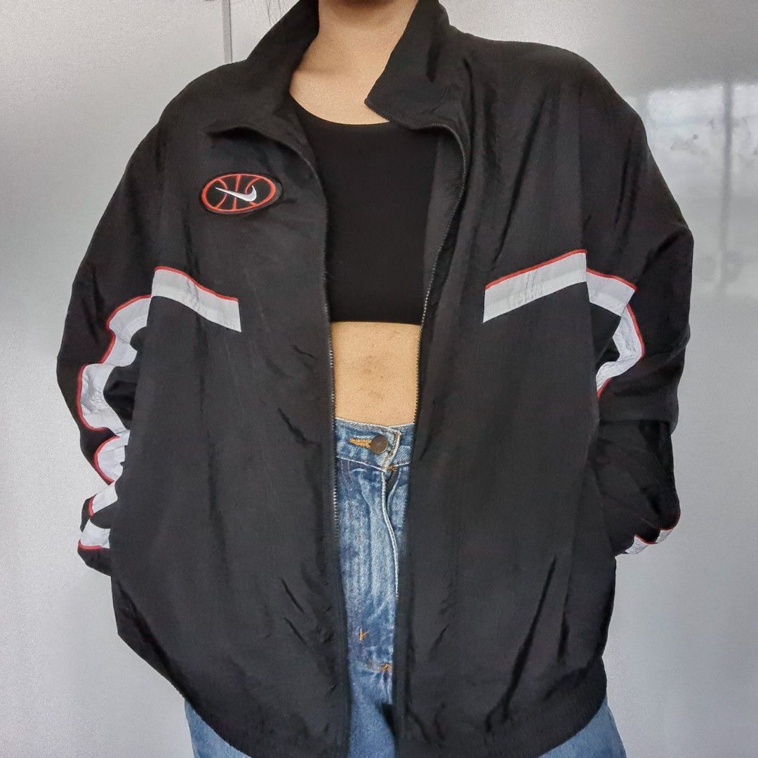 Throwback woven basketball jacket store