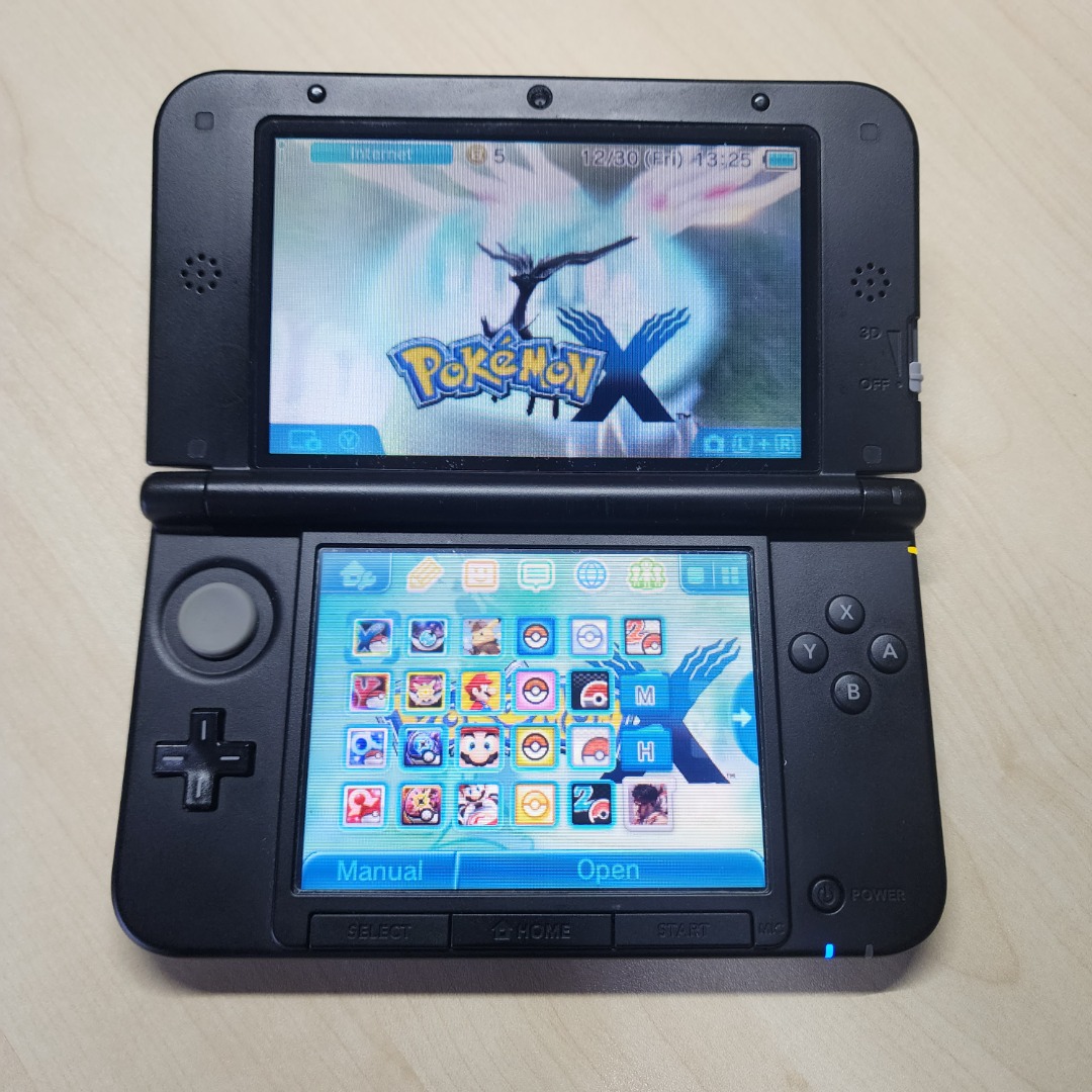 Nintendo 3DS XL Pokemon X Y Blue Limited Edition Modded with Luma