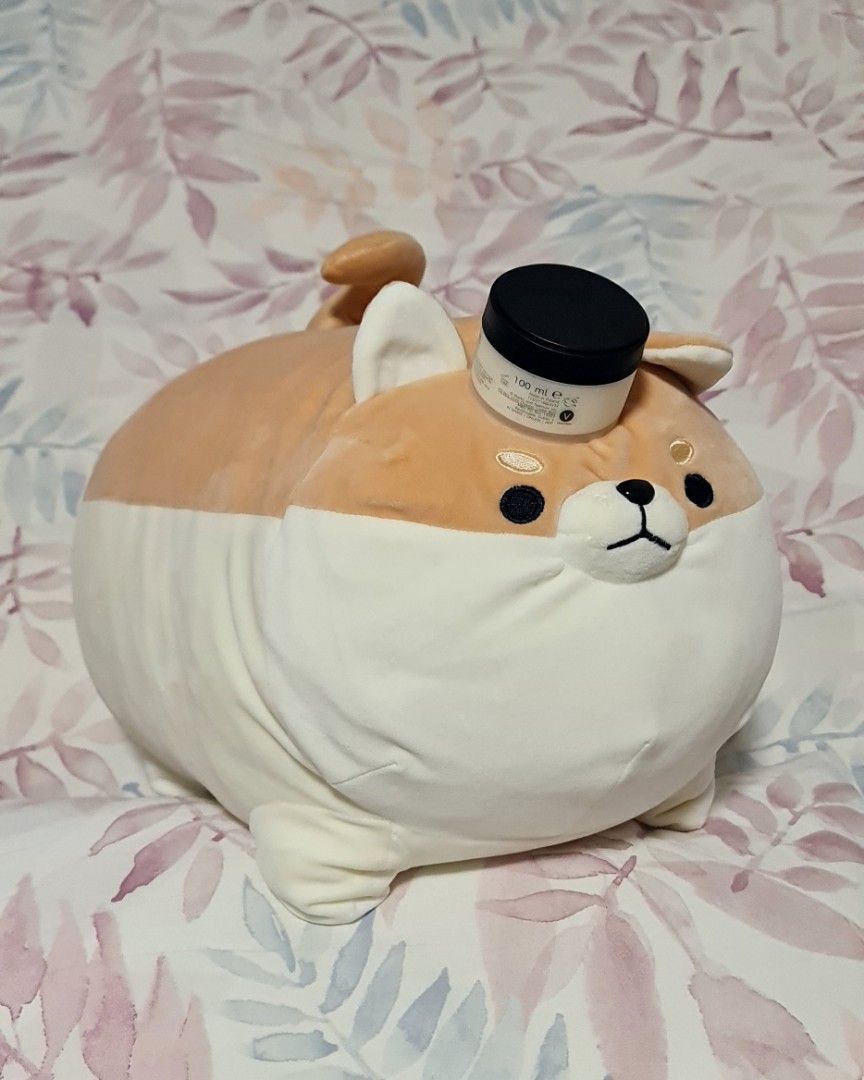 NY50 Original 50cm Angry Shibas Inu Fat Brown Plush Soft Toy Pillow