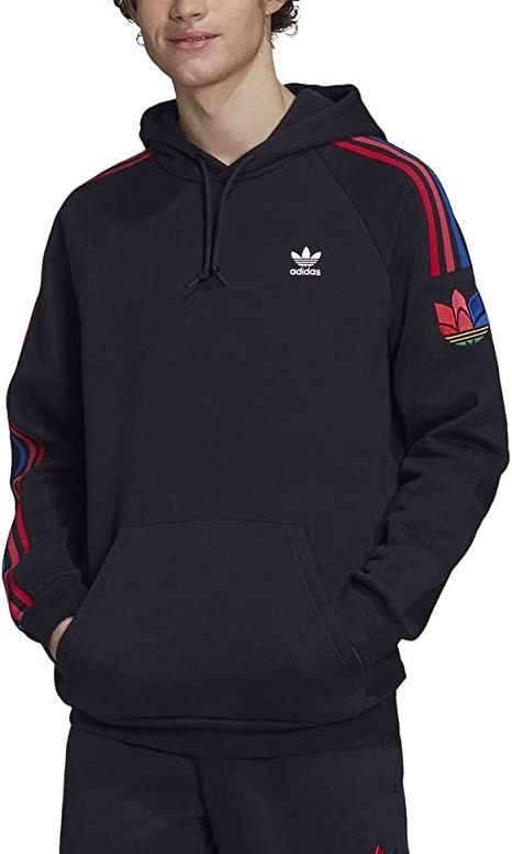 Adidas originals men's 3d hotsell trefoil graphic sweat hoodi