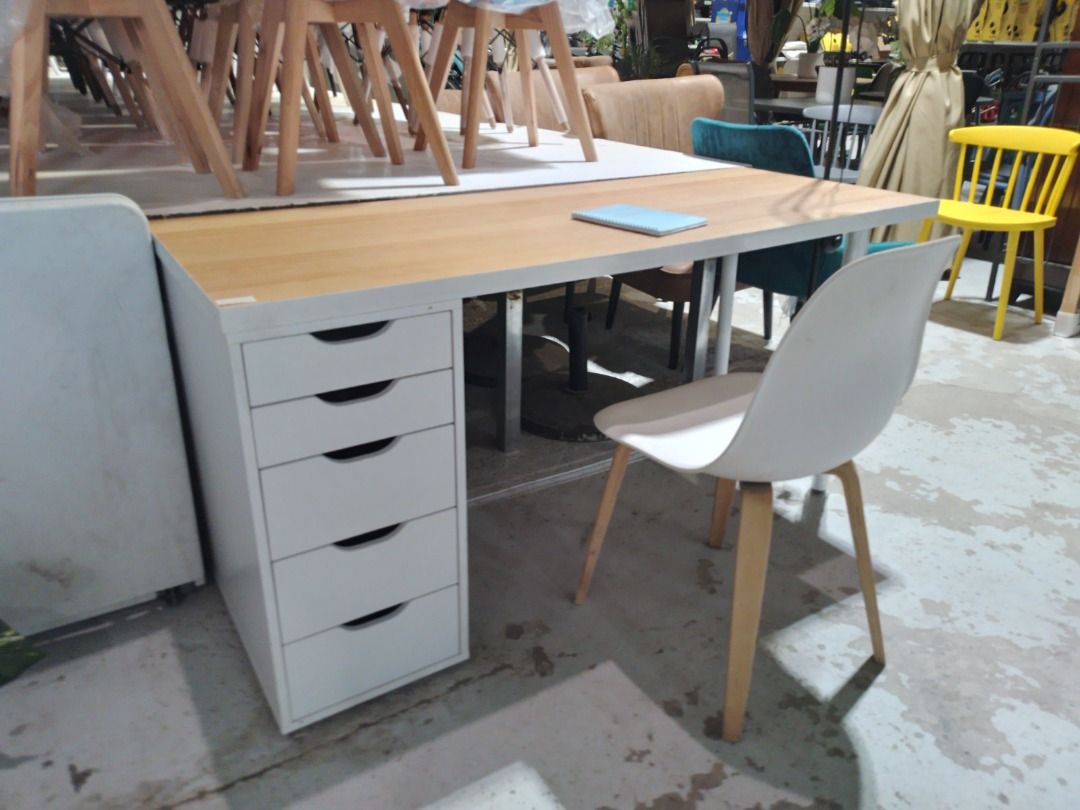 Ovela Study/Work Desk with Drawers, Furniture & Home Living