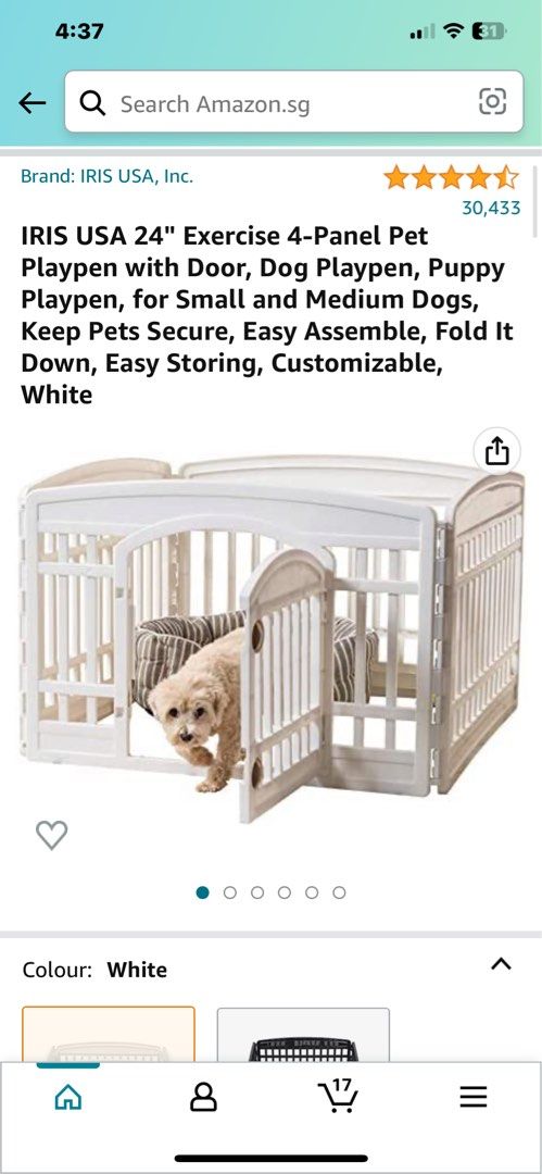 Iris puppy playpen hot sale