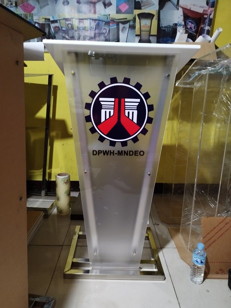 Podium Design Pulpit Rostrum, Furniture & Home Living, Furniture, Other ...