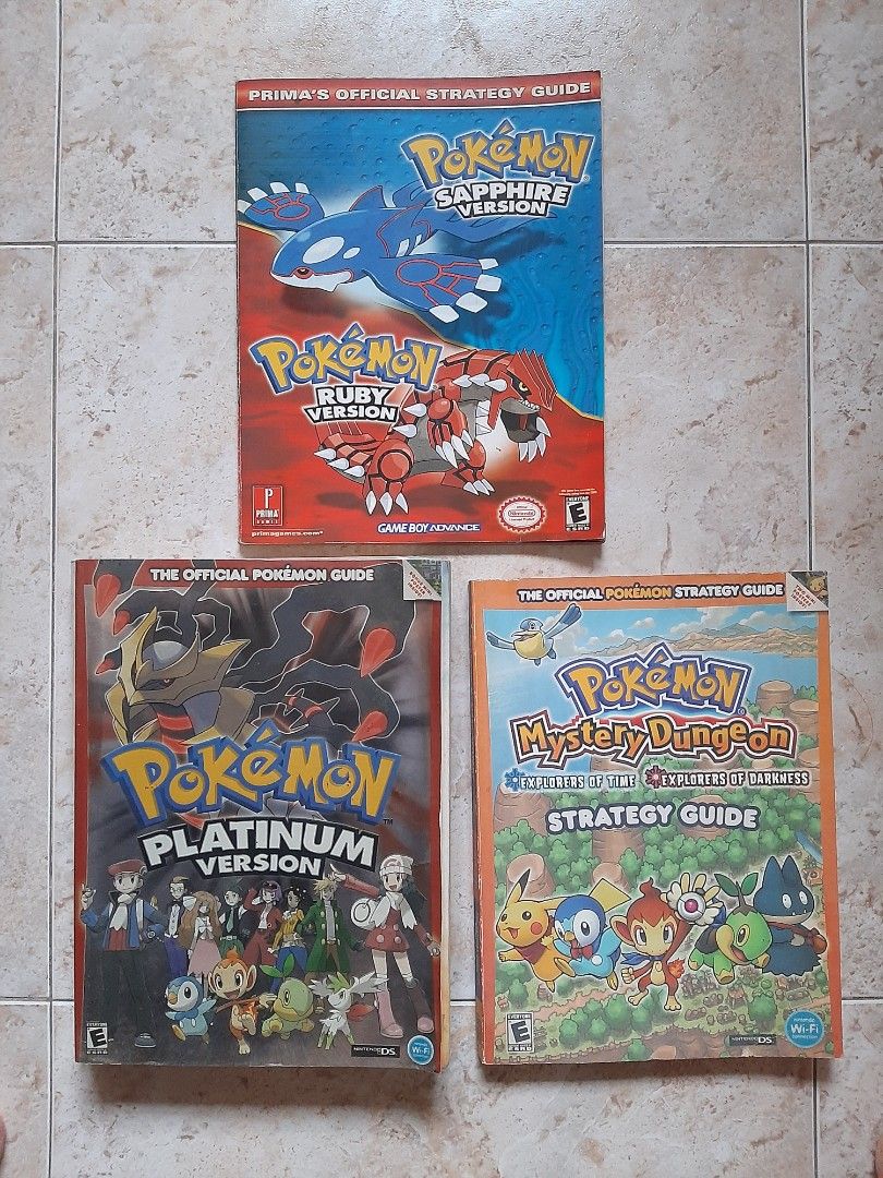 Pokemon Strategy Guidebook Platinum Mystery Dungeon Sapphire & Ruby