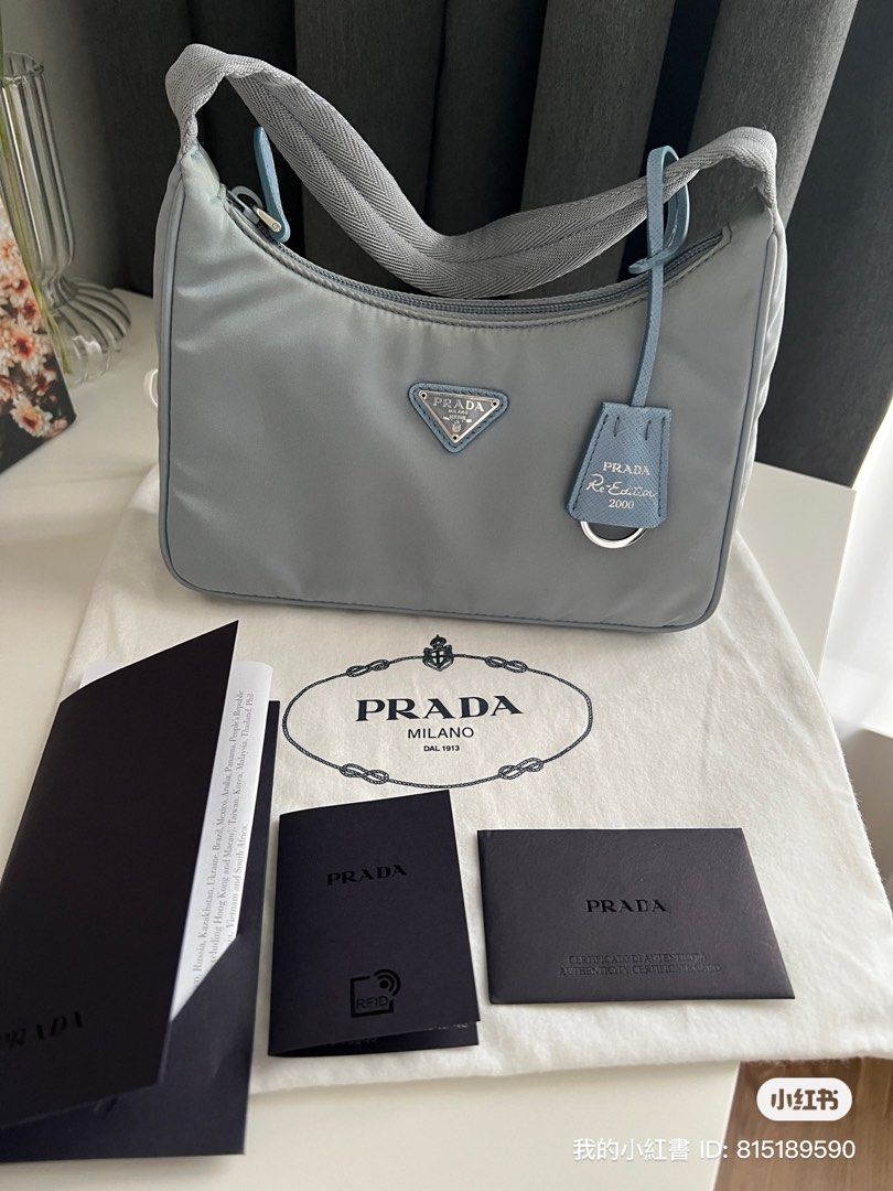 Baby blue best sale prada re edition