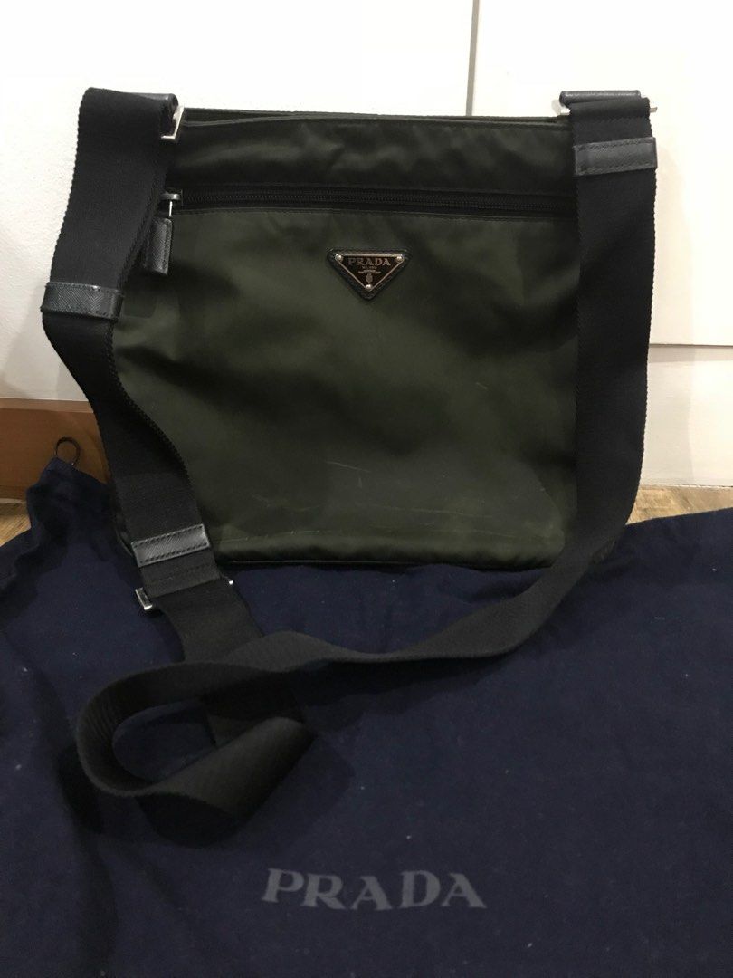 Prada Mens Messenger Bag, Luxury, Bags & Wallets on Carousell