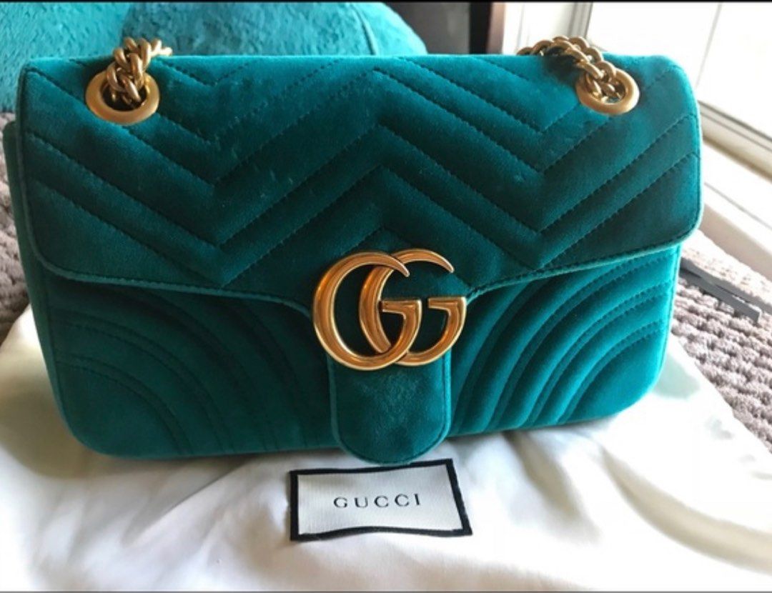 Gucci petrol blue bag store