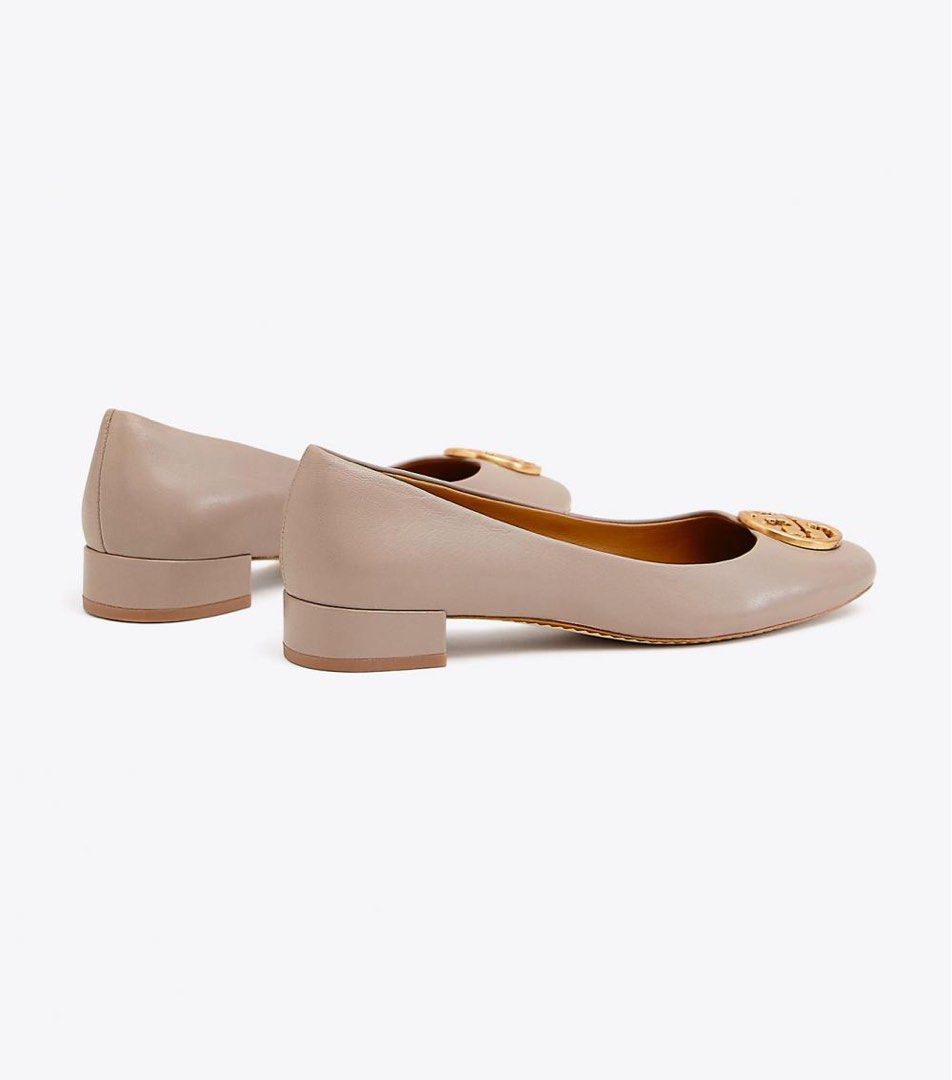 Chelsea embossed heeled shop ballet flat
