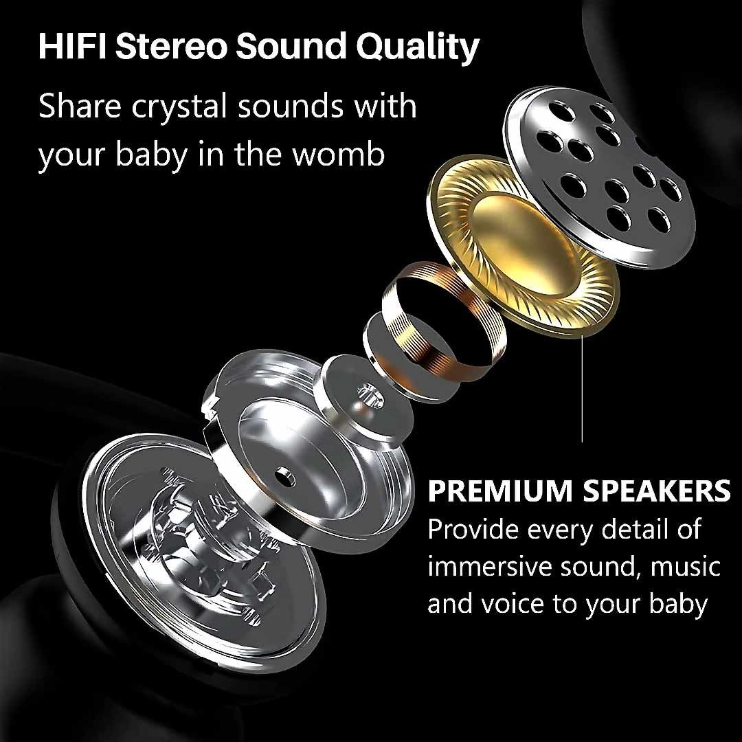  Baby Bump Headphones Set Baby Bump Speaker Belly Earphones for  Pregnancy Pregnancy Headphones for Belly Plays Music Sound to Baby Inside  The Womb Prenatal Belly Headphones : Baby