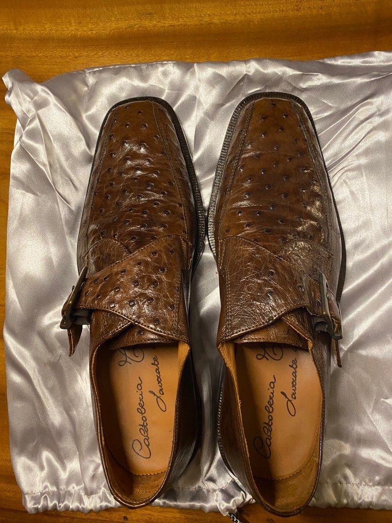 Genuine ostrich cheap shoes