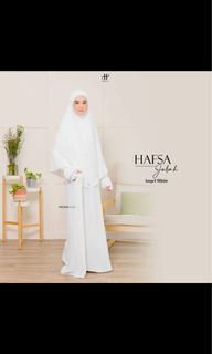 Proper hijab jubah + mini telekung