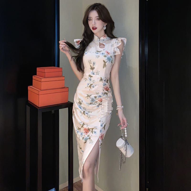 Qipao Cheongsam Wedding Top Dinner Dance CNY Company Lunch Dress