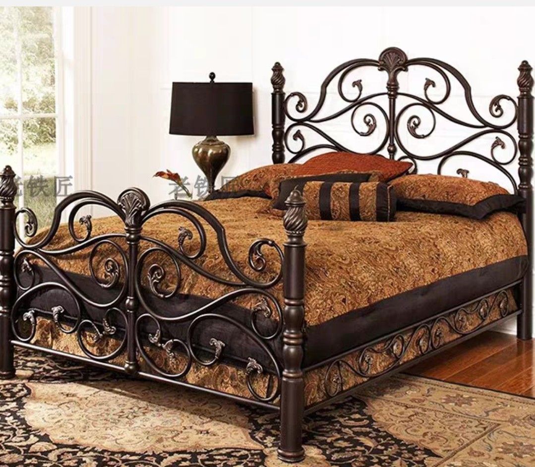 Metal queen size bed frame deals