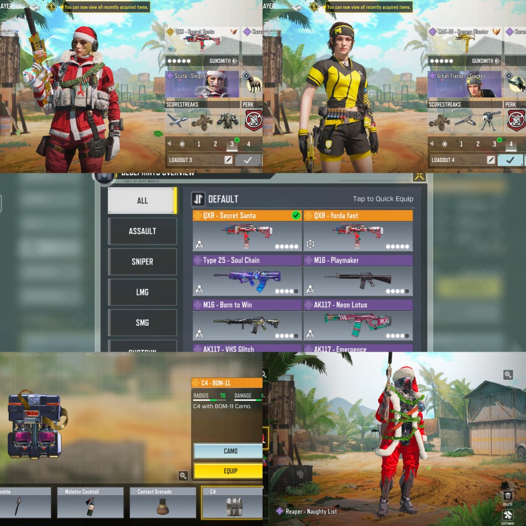 QXR Secret Santa, Scylla Sleigher, Reaper Naughty List Codm, Video ...