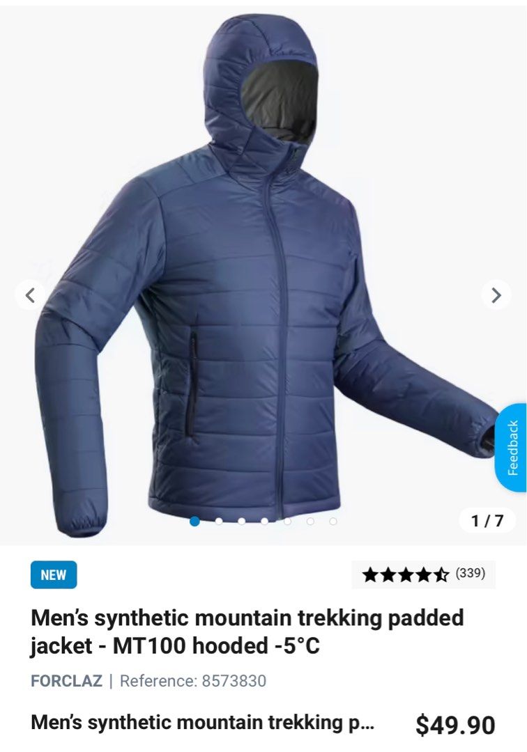 Puffer sales jacket decathlon