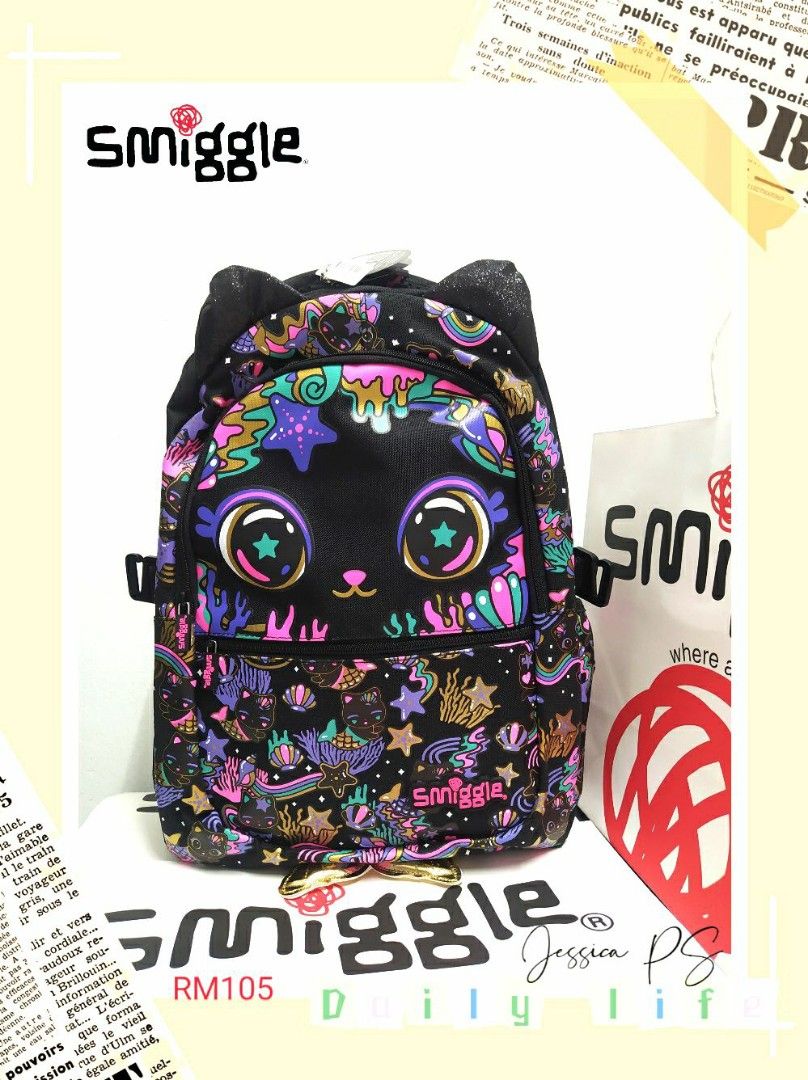 Smiggle hot sale cat backpack