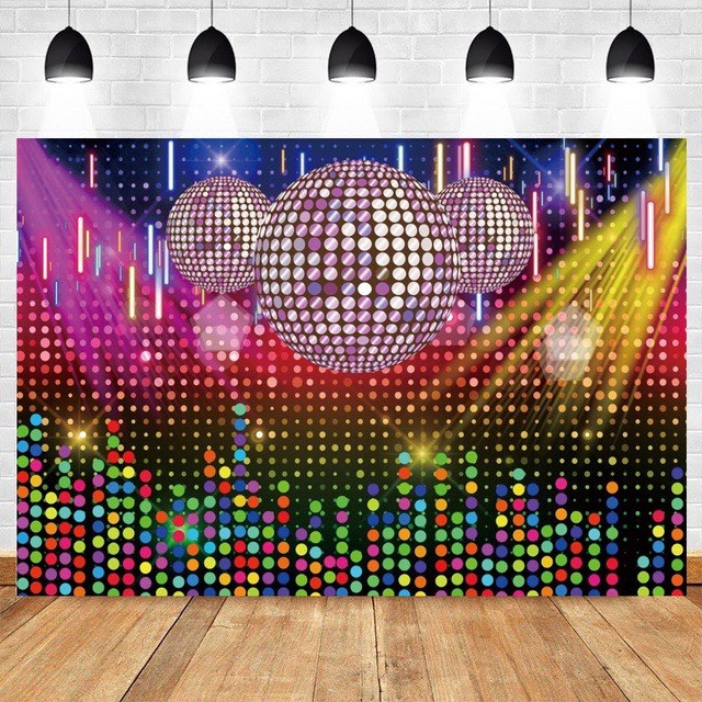 Retro Disco backdrop, Hobbies & Toys, Stationary & Craft, Occasions