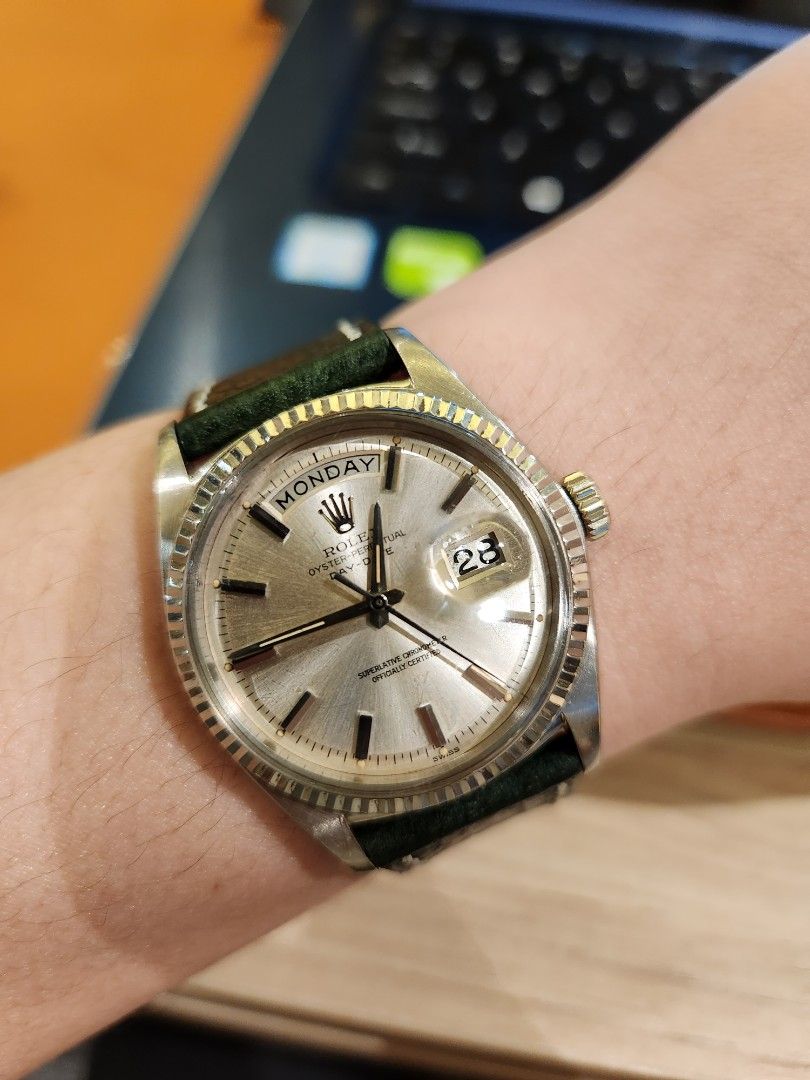 *Rare* Rolex Day Date ref 1803 Double Dash Dial White Gold 1963