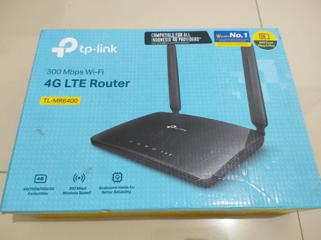 Router TP Link (kartu sim card) Lengkap+ dus, Elektronik, Lainnya di